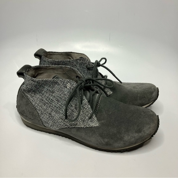 Eddie Bauer Transition Chukka boot lace up gray suede woven size 8.5 - Picture 2 of 8